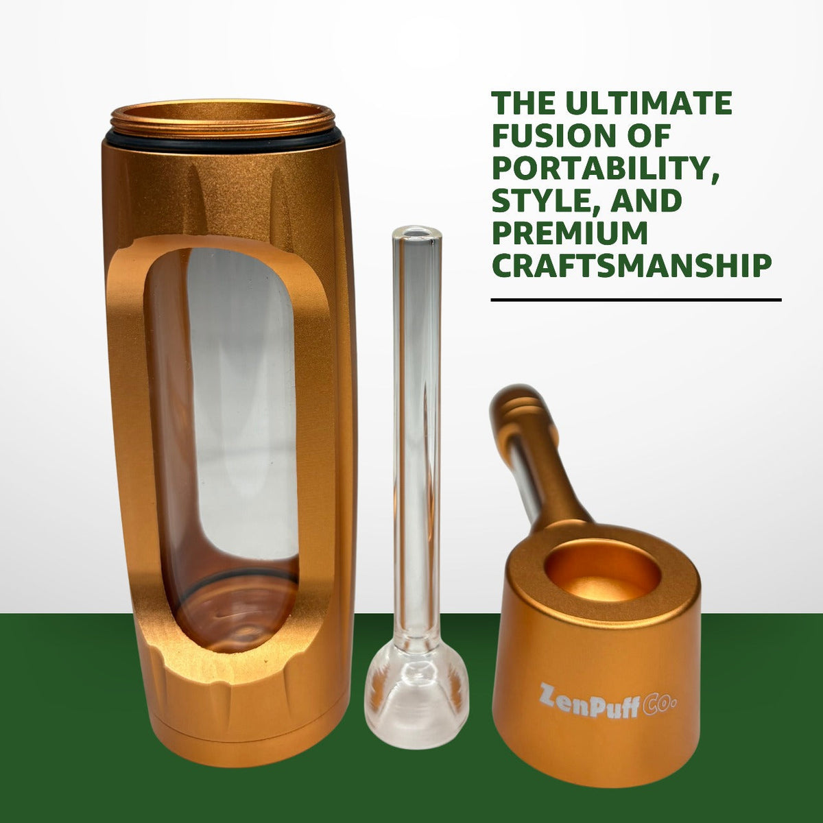 ZenPuff Luxury Aluminum/Glass Water Bottle